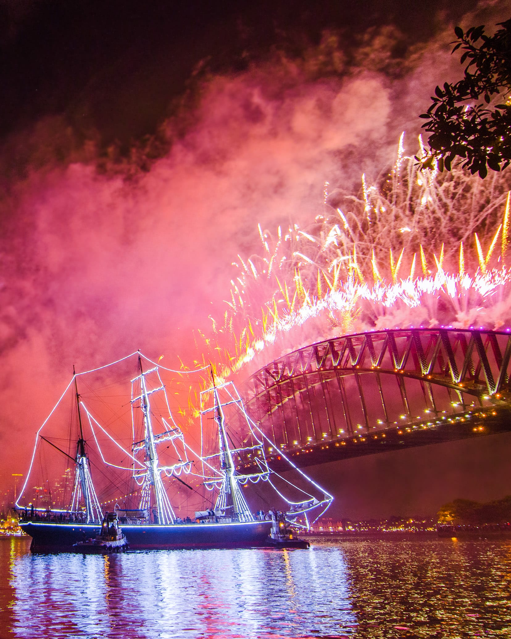 feu d'artifice nouvel an sydney mary booth reserve