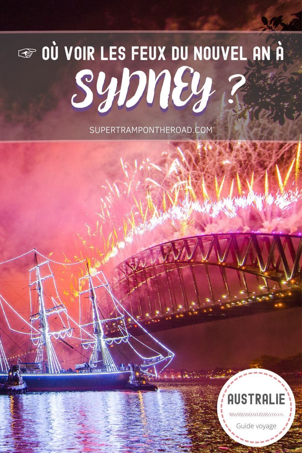 où voir les feux d'artifice du nouvel an à sydney